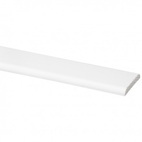 Moulure couvre-joint blanc en pin 270 cm 5 x 37mm