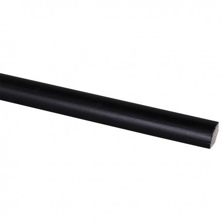 Moulure 1/4 rond pin noir 270 cm 13 mm