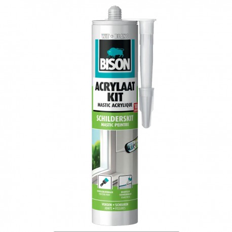 BISON mastic acrylique blanc 310ml