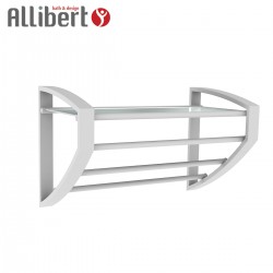 Porte-serviettes ALLIBERT mural 3 barres blanc mat