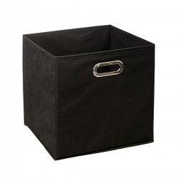 Box de rangement tissu noir