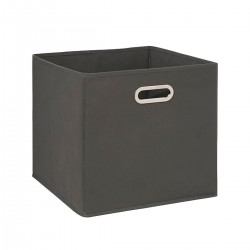 Box de rangement tissu gris anthracite