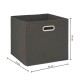 Box de rangement tissu gris anthracite