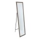 Miroir sur pied effet bois