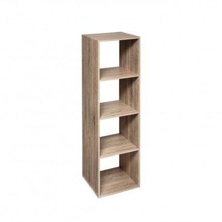 Etagère haute 4 cases MIX bois naturel