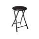 Tabouret pliant en PVC noir