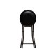 Tabouret pliant en PVC noir