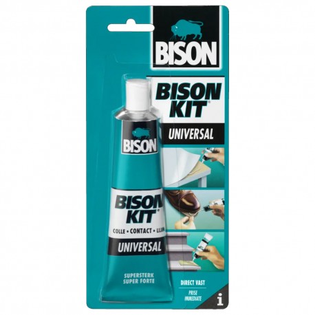 BISON Kit colle de contact jaune 100ml