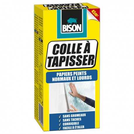 BISON colle à tapisser papiers normaux et lourds 125 Gr