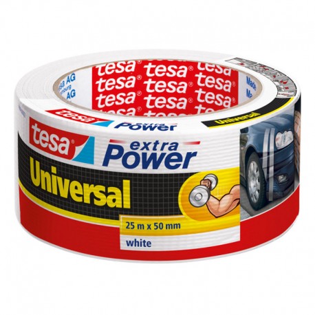 TESA ruban de renfort Power Universal blanc 50mm 25 mètres