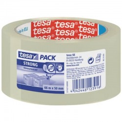 TESA Pack transparent ruban adhésif 50mm 66 mètres