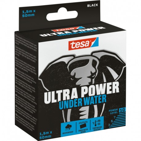 TESA adhésif Ultra Power Under Water noir 50 mm 1,5 mètres