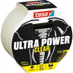 TESA ruban de renfort Ultra Power Extreme transparent 50 mm 25 mètres