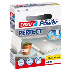 TESA ruban de renfort Extra Power Perfect blanc 19 mm 2,75 mètres