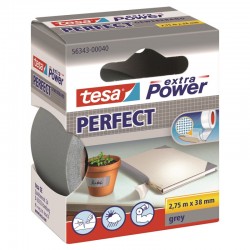 TESA ruban de renfort Extra Power Perfect gris 38 mm 2,75 mètres