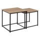 Set de 2 tables basses gigognes Alia