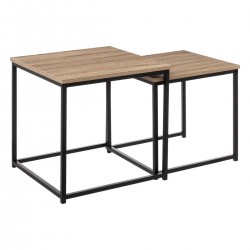 Set de 2 tables basses gigognes Alia