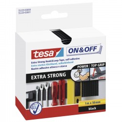 TESA bande velcro à coudre & coller Extra Strong 50mm 1 mètre