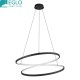 RUOTALE Suspension LED torsadée noir