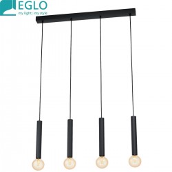 CORTENOVA Suspension 4 x E27 acier noir