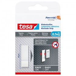 TESA 9 languettes adhésives 500 Gr pour surfaces délicates