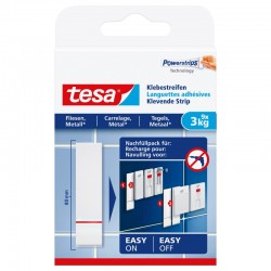 TESA 9 languettes adhésives 3 Kg pour carrelage/métal