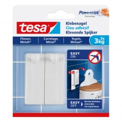 TESA 2 clous adhésifs 3 Kg pour carrelage/métal