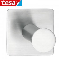 TESA Powerbutton crochet 6 Kg carré inox 45x45 mm