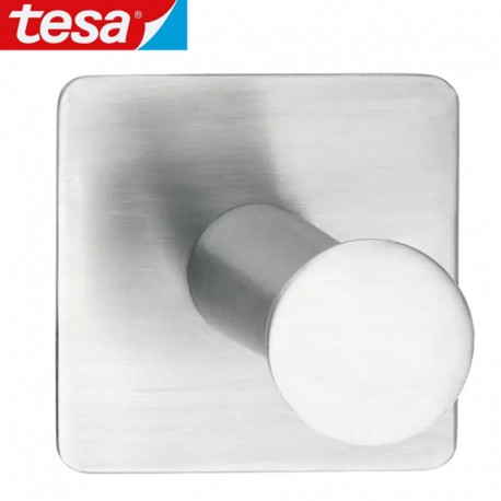 TESA Powerbutton crochet 6 Kg carré inox 45x45 mm