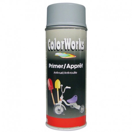 MOTIP Colorworks primer anti-rouille gris 400 ml