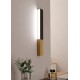 Applique murale LED TUDONS noir/bois