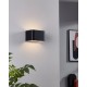 Applique murale LED SANIA noir 13cm