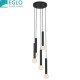 CORTENOVA Suspension ronde 4 x E27 acier noir