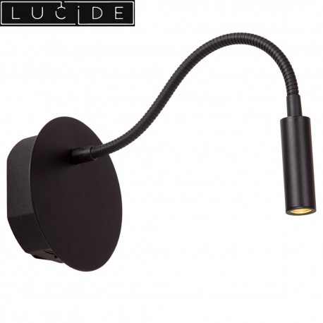 Liseuse/lampe de chevet JOLIJN noir 2W +flexible