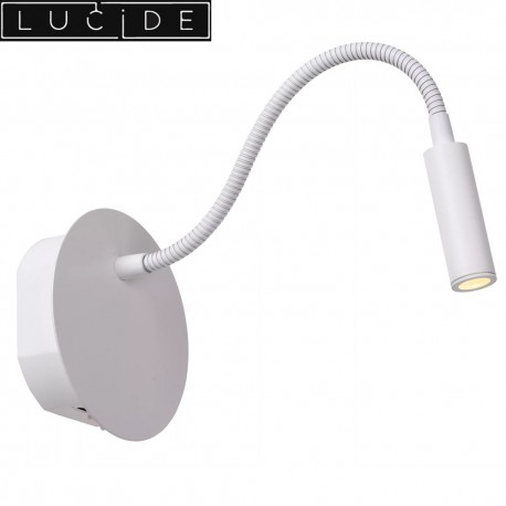 Liseuse/lampe de chevet JOLIJN blanc 2W +flexible