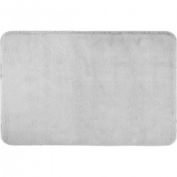 Tapis de bain WENKO Saravan gris clair 50 x 80 cm