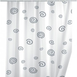 Rideau de douche WENKO escargots H 200cm