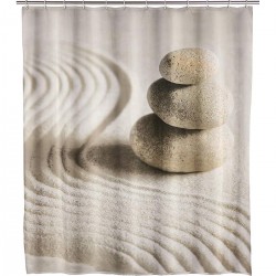 Rideau de douche WENKO Sand & Stone H 200cm