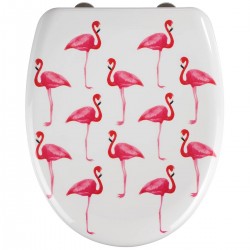 Siège WC WENKO Flamant rose