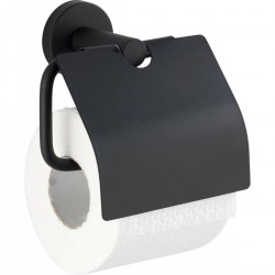 Dérouleur de papier WC +clapet WENKO Bosio noir