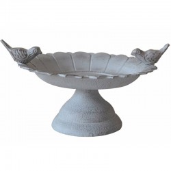 Bain d'oiseaux alu décor ciment 14 cm