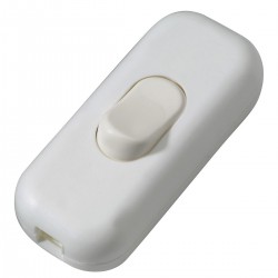 Interrupteur de passage pour lampe 2P blanc